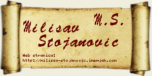 Milisav Stojanović vizit kartica